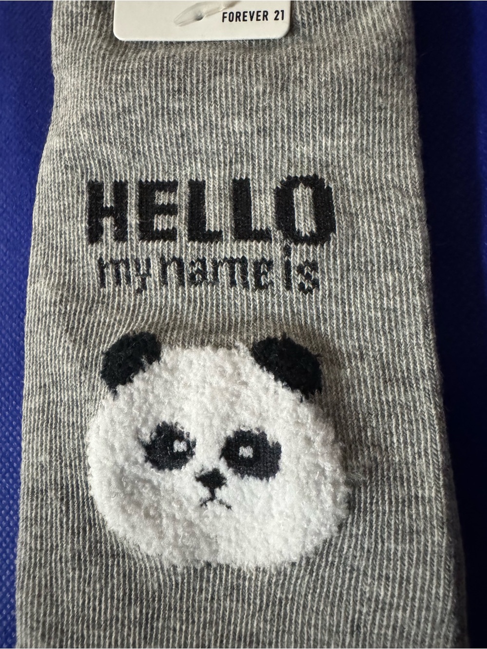 🐻❄️”You had me at HELLO” my name is Forever 21 Panda Bear Socks -NWT in plastic